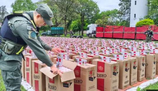 Chaco: Gendarmería descubrió un cargamento de contrabando valuado en más de $1.285 millones oculto en un camión