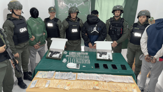 Gendarmería desmanteló un búnker narco y detuvo a tres sospechosos que intentaron escapar